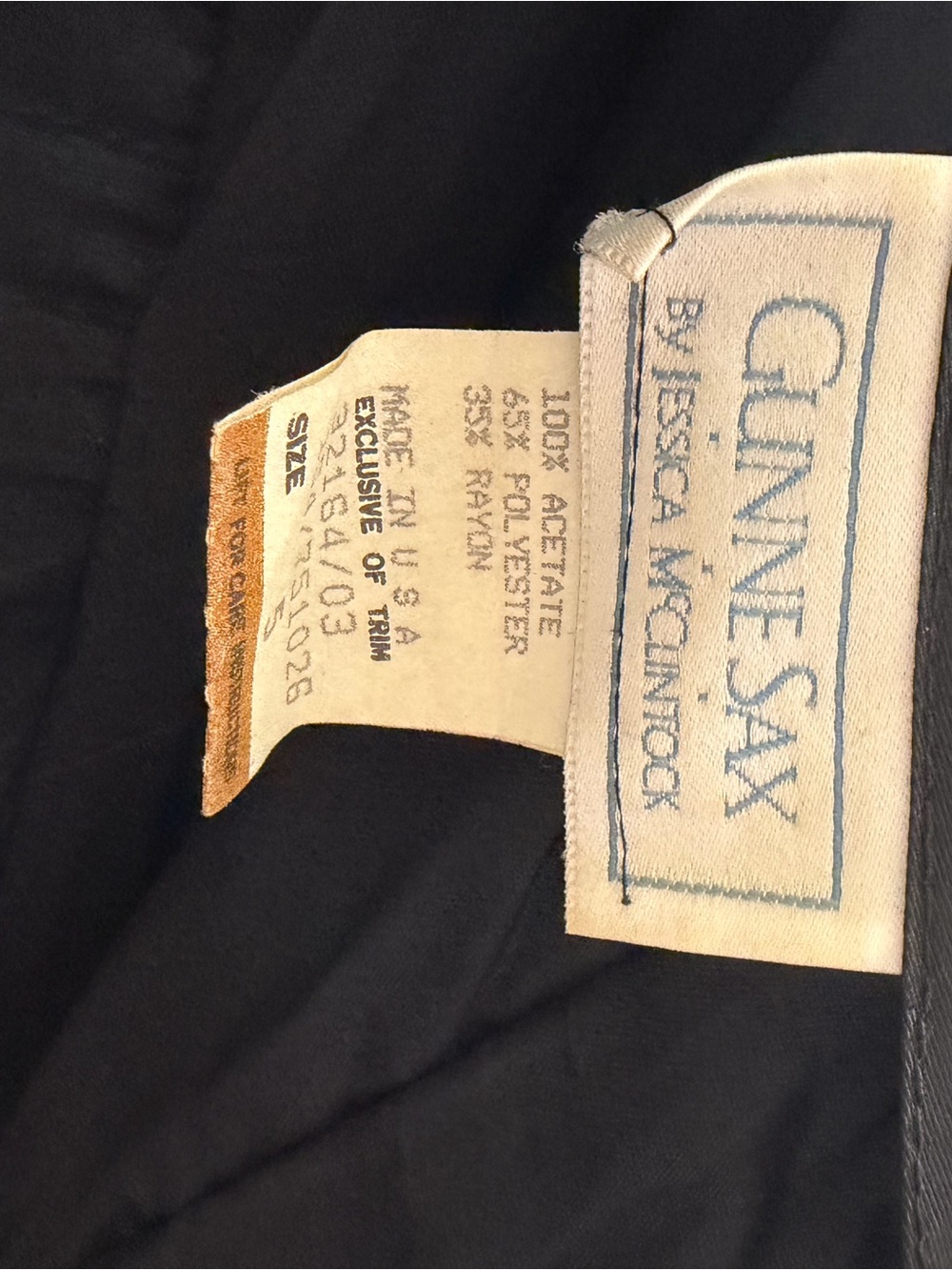 Vintage Gunne Sax Black Strapless Ruched Lace-Hem Cocktail Dress Sz5 80’s Style - Picture 2 of 7